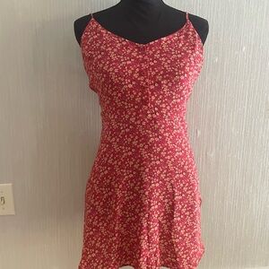 Y2K Forever 21 Spaghetti Strap Floral  Slip Dress